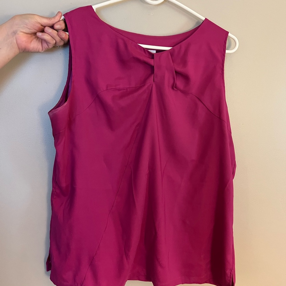 Knot-top Shell Blouse